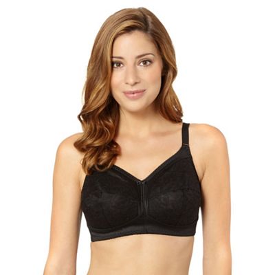 The Collection Black non wired total support bra